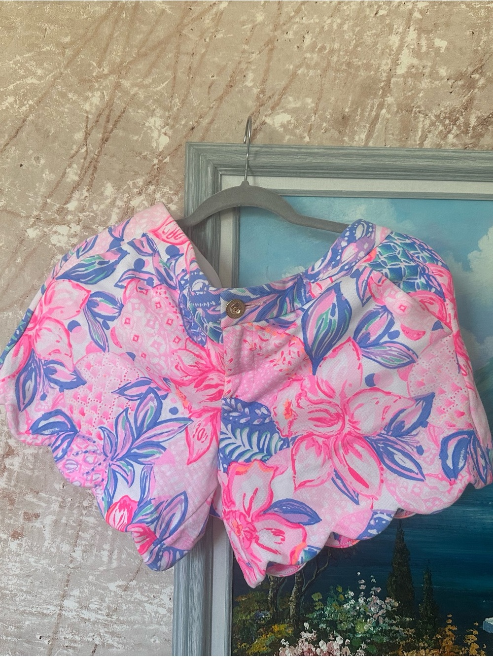 Lilly Pulitzer Pink & Blue Floral Capelet